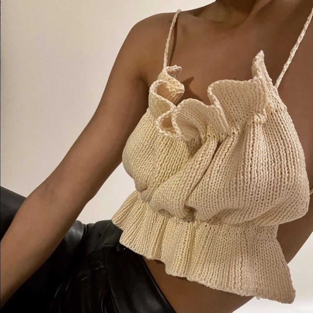 NWOT knit crop top